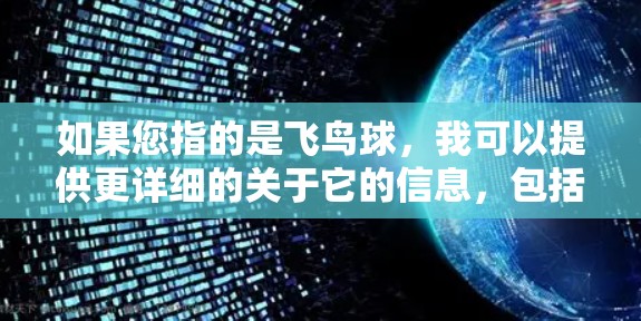 如果您指的是飞鸟球，我可以提供更详细的关于它的信息，包括其特点、适用人群和游戏机制