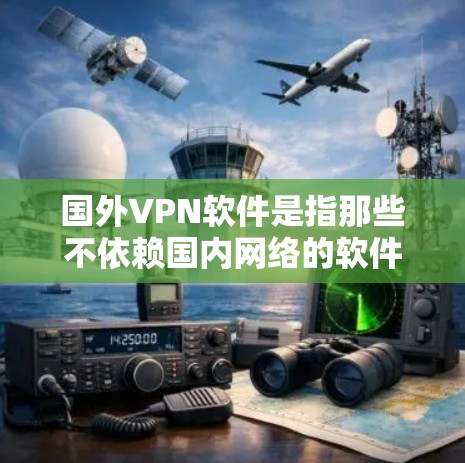 国外VPN软件是指那些不依赖国内网络的软件，能够提供安全的网络连接服务。这些软件通常是基于国际标准和协议运行的，能够为用户提供可靠、匿名的网络环境。以下是一些常用的国外VPN软件