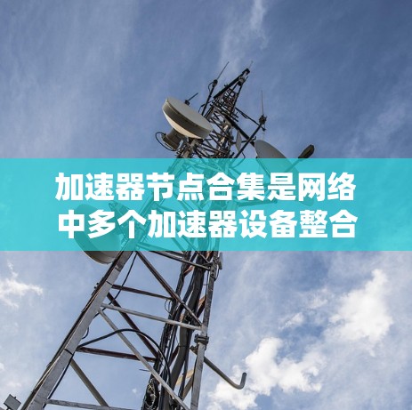 加速器节点合集是网络中多个加速器设备整合在一起进行管理的集合，主要用于提升网络性能。以下是关于加速器节点合集的详细指南