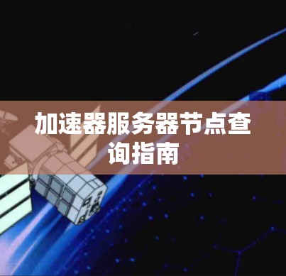 加速器服务器节点查询指南