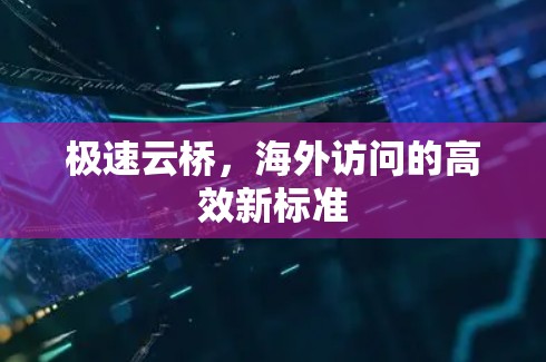 极速云桥，海外访问的高效新标准