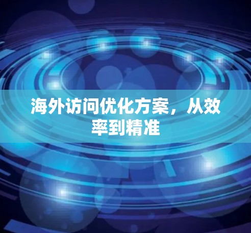 海外访问优化方案,从效率到精准 海外访问优化方案,从效率到精准