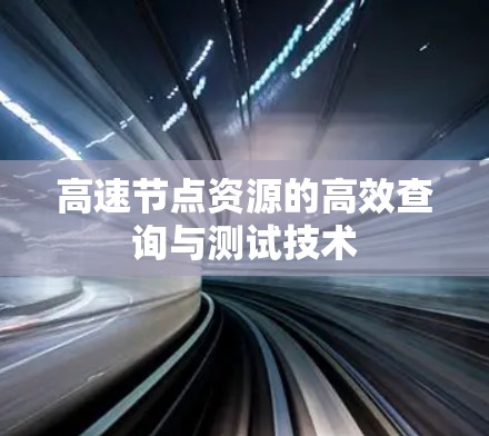 高速节点资源的高效查询与测试技术